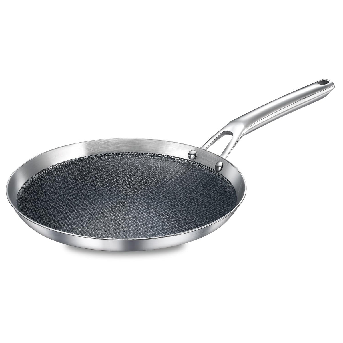 Prestige TRIPLY HexaMagic Omni Tawa 28cm | Durable Honeycomb Non-Stick Structure | Low Oil Consumption | Metal Spoon Friendly | Gas & Induction Compatible | 15Y Product & 3Y Coating Warranty| ISI