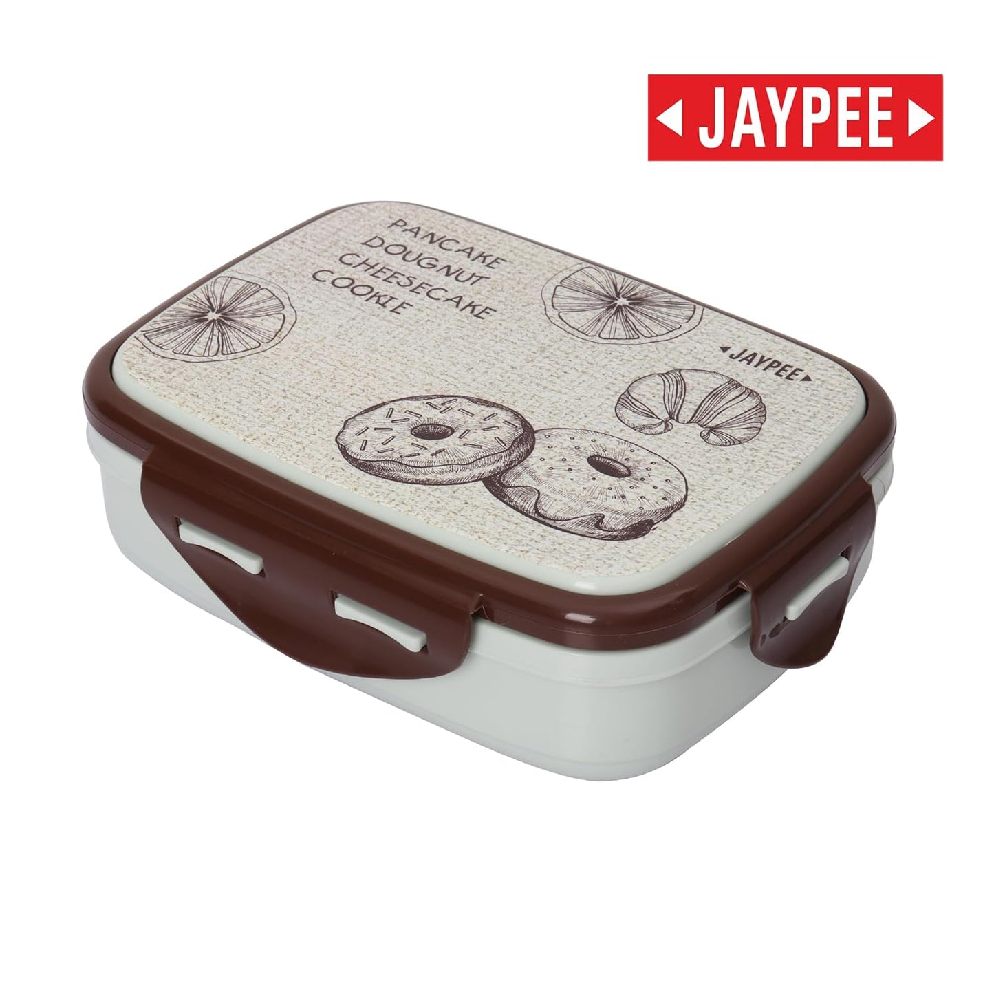 JAYPEE Ecosteel Jr Pista Brown 550 ml Inner Stainless Steel Insulated Lunch Box for School Snacks Box
