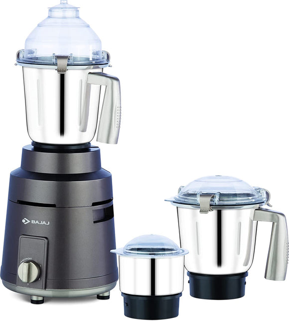 Bajaj Powerful Herculo 1000W Mixer Grinder with Nutri-Pro Feature, 3 Jars, Copper, Coffee Brown and Gold, Regular (410540)