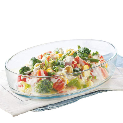 Borosil - Oval Dish (4 L, Transparent)
