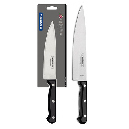 TRAMONTINA Ultracorte 15cm / 5.9" Chef Knife | Stainless Steel Blade Kitchen Knife | Chopping/Vegetable Knife | Plain/Straight Edge | Polypropylene Handle | Made in Brazil | 5 Year Warranty