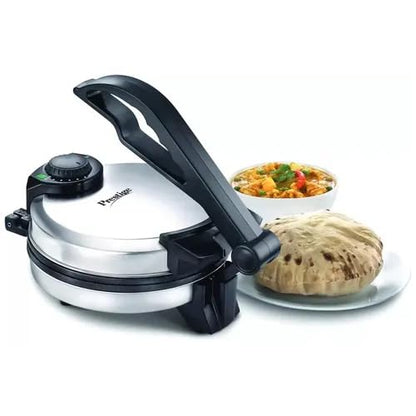 Prestige PRM 3.0 900-Watt Plain Plate Roti Maker (Silver) | Non-Stick Coating, 1 Year Warranty