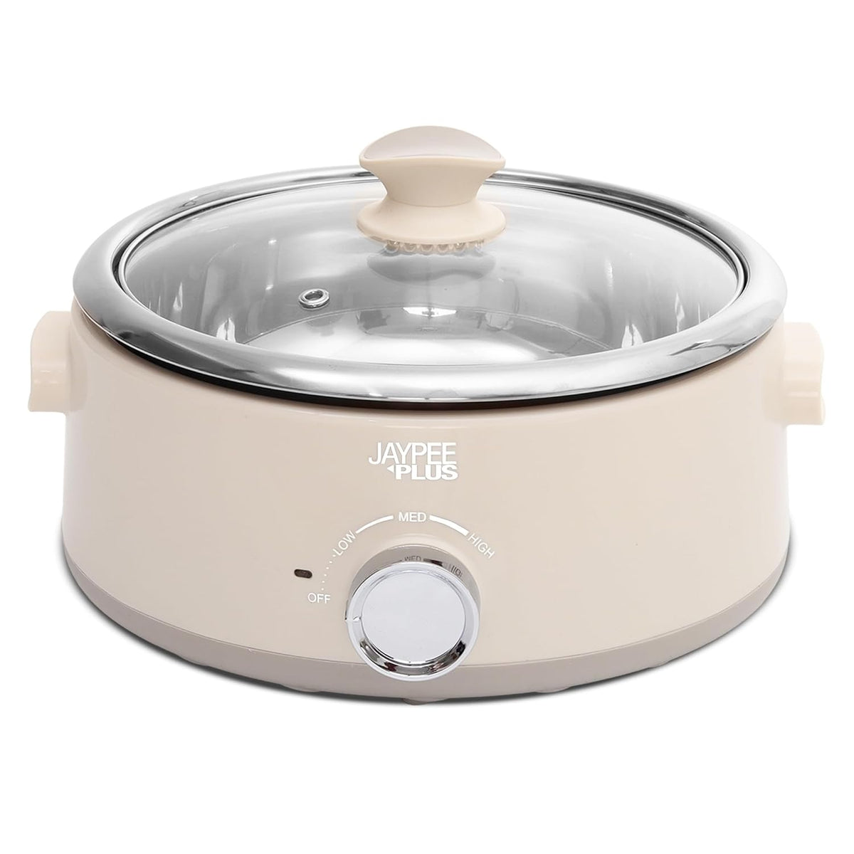 Jaypee Plus Food worxx Electrical Casserole Chafing Dish,4000 ml,Ivory | Inner Stainless Steel Removable Bowl Food Warmer & Buffet Server |3 in 1 Electiric Bowl for Cooking, Serving & Reheating Food
