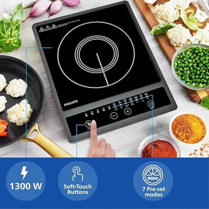 Philips HD4944/00 1500W Induction Cooktop Blue & Black
