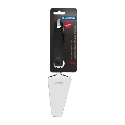 Tramontina Utilita Stainless-Steel Pizza Spatula – Black Polypropylene Handle – Ideal for Serving Pizza, Flatbread, Quesadillas, and Pastries
