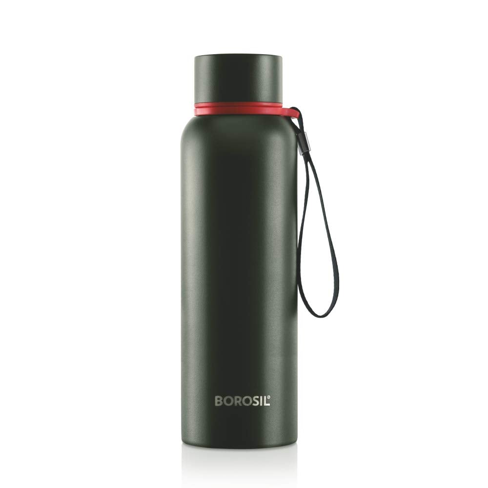 Borosil 850ml Trek 20 Hrs. Hot & 24 Hrs. Cold Stainless Steel Bottle