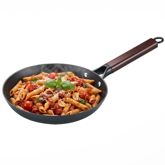 Prestige Castlite Patterned Enamel Coated Cast Iron Fry Pan 20cm/0.9L | High Heat Retention, Rust-Proof | Gas & Induction Compatible | Low-Oil Cooking | Stay-Cool Handle | Easy Clean | 15Y Warranty