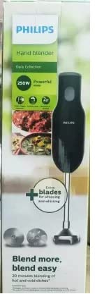 PHILIPS Alloy Steel Hl1655/02 Hand Blender 250W Black, 250 Watts