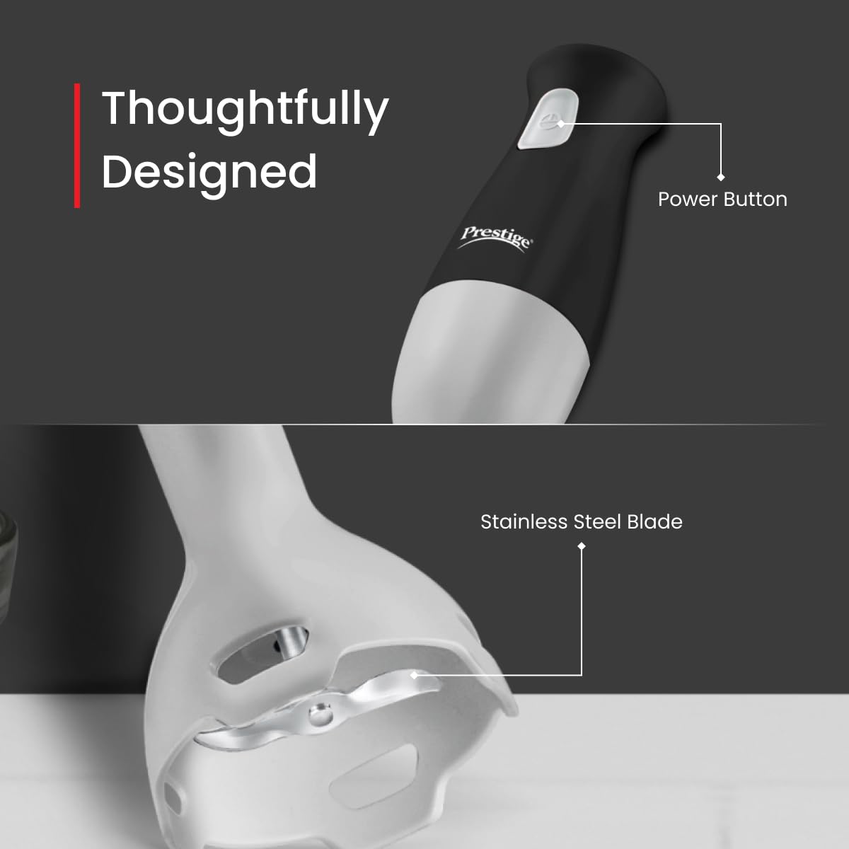 Prestige Hand Blender - ACE, Black