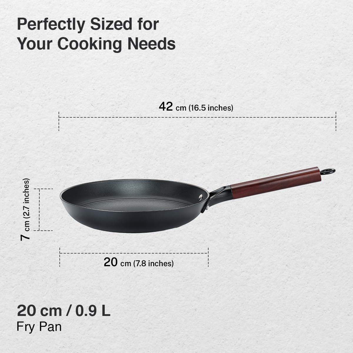 Prestige Castlite Patterned Enamel Coated Cast Iron Fry Pan 20cm/0.9L | High Heat Retention, Rust-Proof | Gas & Induction Compatible | Low-Oil Cooking | Stay-Cool Handle | Easy Clean | 15Y Warranty