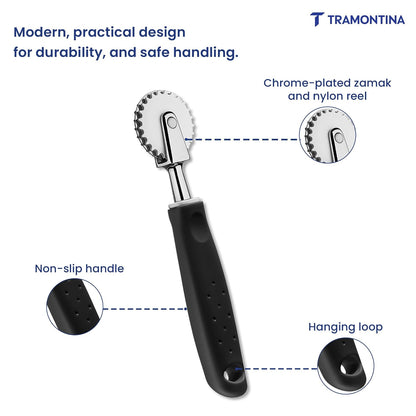 Tramontina Utilita Pastry Wheel 4 cm- Black