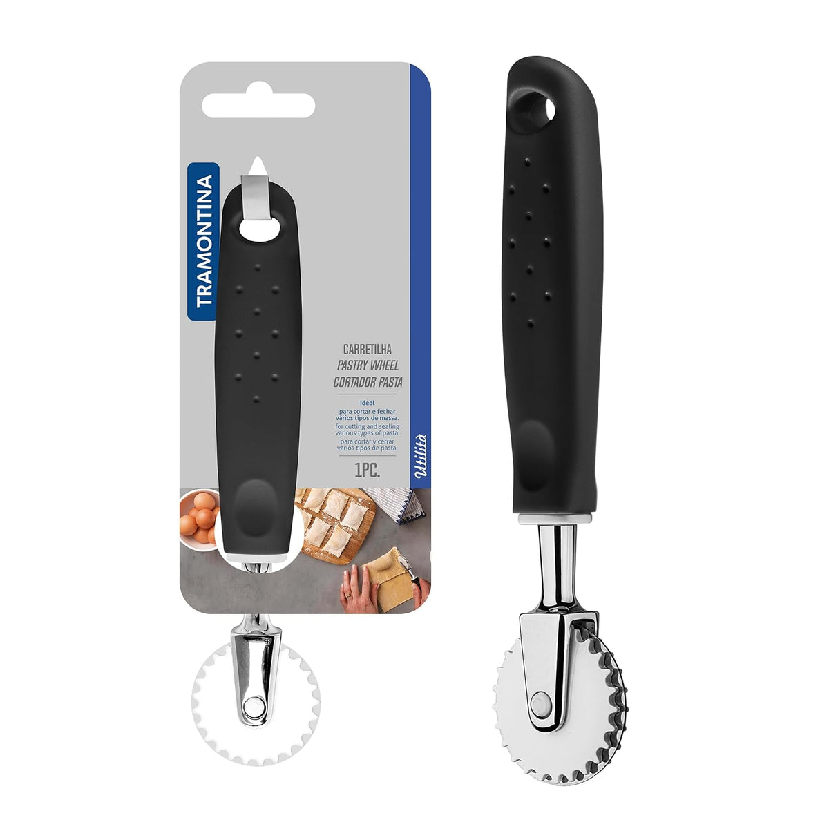 Tramontina Utilita Pastry Wheel 4 cm- Black