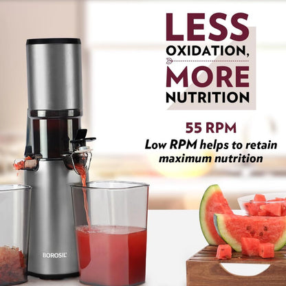 BOROSIL Smart Juicer 200 W Juicer (BSJU13WB03 | 1 Jar | Grey)