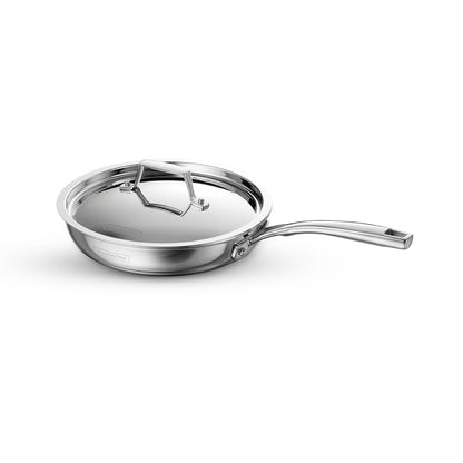 TRAMONTINA Stainless Steel Aeion Triply 24Cm Fry Pan with SS 304 Lid