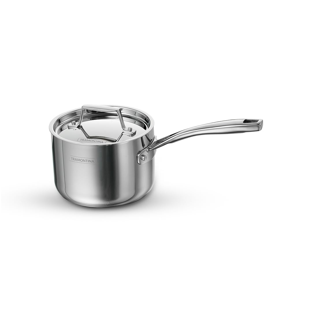 Tramontina Aeion Triply 14cm / 1.5 Liter Stainless Steel Sauce Pan with SS 304 Lid