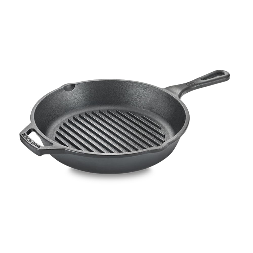 Prestige Cast Iron Grill Pan, 250 mm (Black)