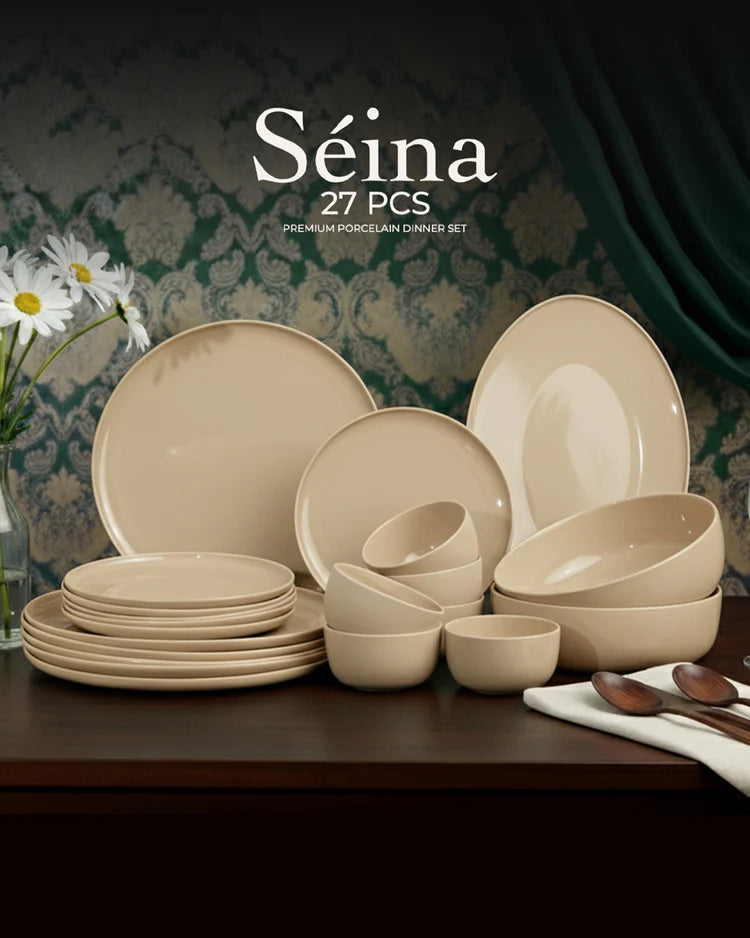 Vola Seina 27 Pcs Fine Porcelain Dinner Set | Luxury Dinnerware Collection