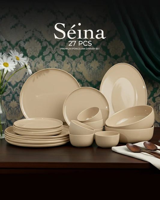 Vola Seina 27 Pcs Fine Porcelain Dinner Set | Luxury Dinnerware Collection
