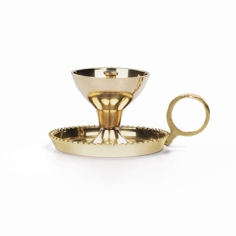 Borosil Small Size Mangal Diya Decorative Brass Oil Lamp with Borosilicate Glass Cover | Tea Light Holder | Puja Dia for Mandir | Lantern Deepam