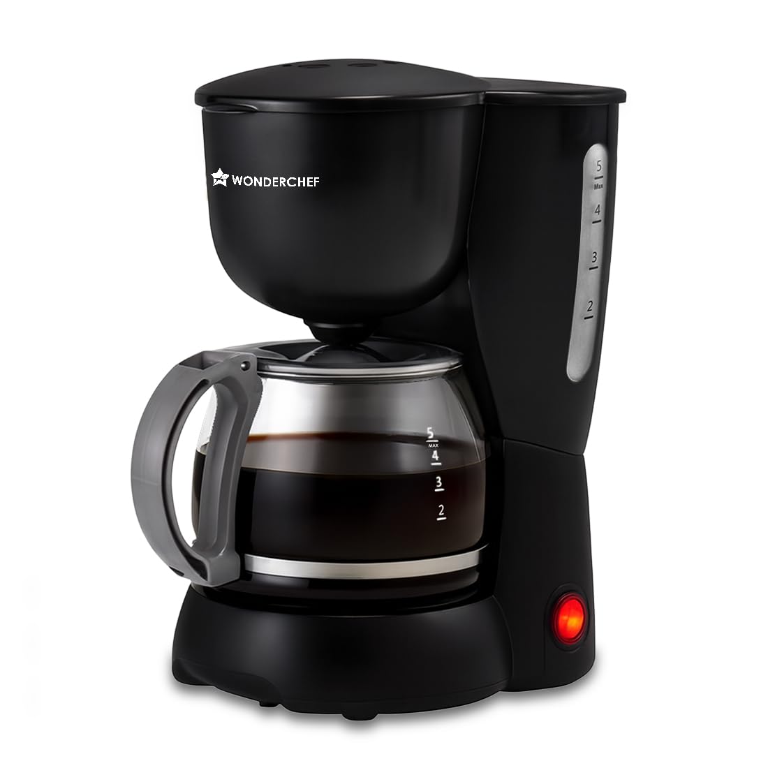 Wonderchef Veneto Brew Coffee Machine, 550W Black