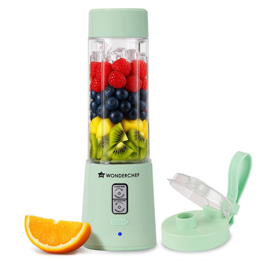 Wonderchef Twister Portable Blender, 500ml, Mint Green