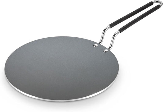 TRAMONTINA FUSAO EX+ 26cm Triply Stainless Steel Ceramic Coated Concave Tawa Roti Tawa