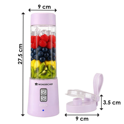 Wonderchef Twister Portable Blender, 500ml, Lavender