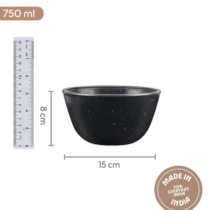BOROSIL 1N BOWL PABBLE BLACK 750ML