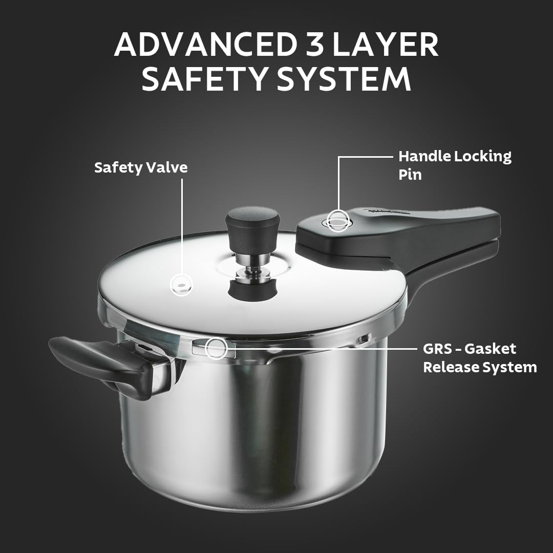 Tramontina Aeion+ 1.5L Triply Pressure Cooker | Outer Lid