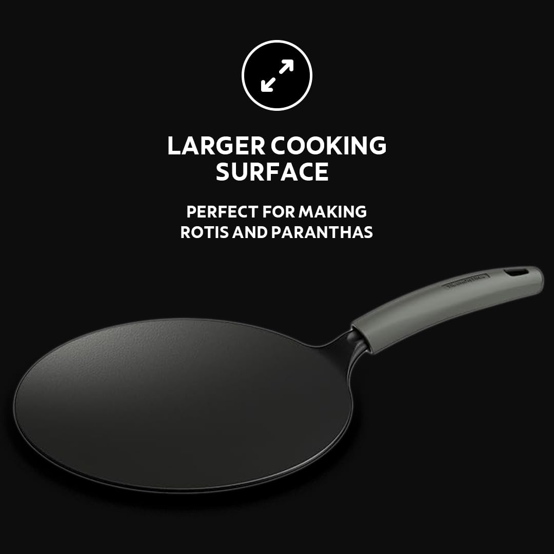 TRAMONTINA TITANEX 26cm Pre-Seasoned Cast Iron Concave Tawa