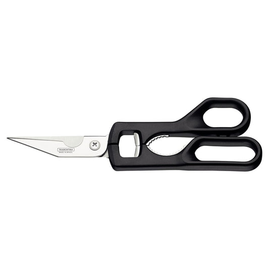 Tramontina KITCHEN SCISSORS SUPERCORT - Tramontina Supercort Carving Scissors with Stainless-Steel Blades and black Polypropylene Handle, 9"
