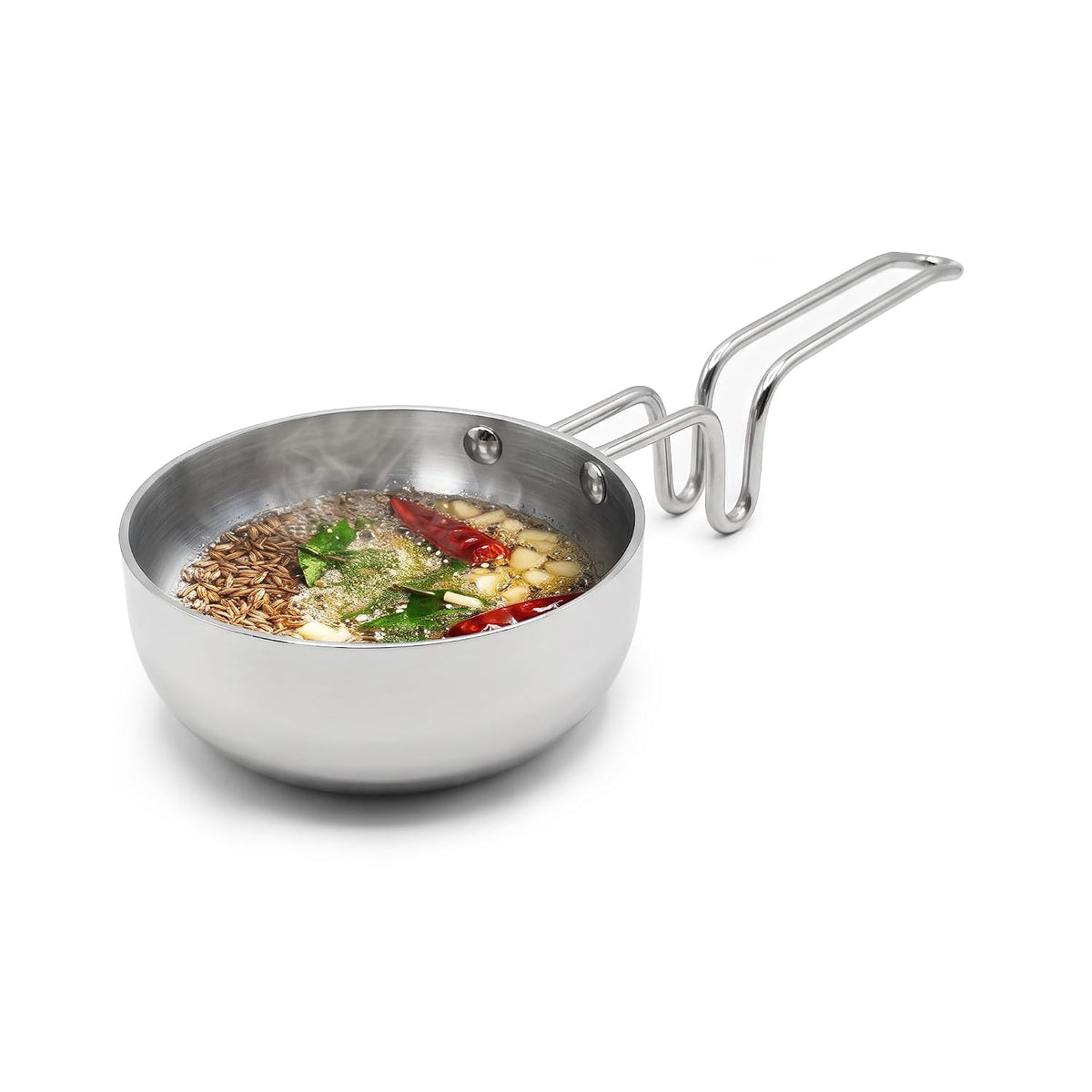 TRAMONTINA Aeion 12cm Tri-Ply Stainless Steel Tadka Pan
