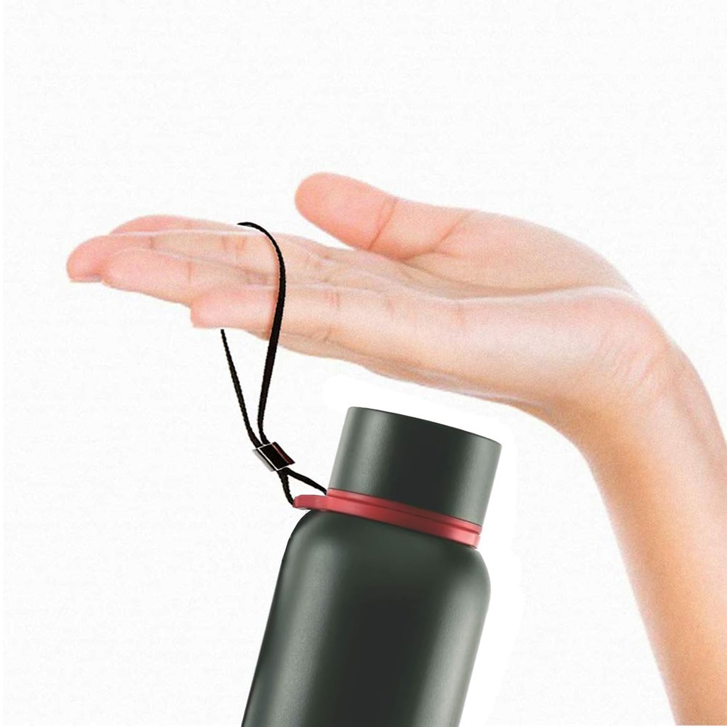 Borosil Hydra Trek 700 ml Stainless Steel Water Bottle Double Wall Vacuum Insulated Flask, Green