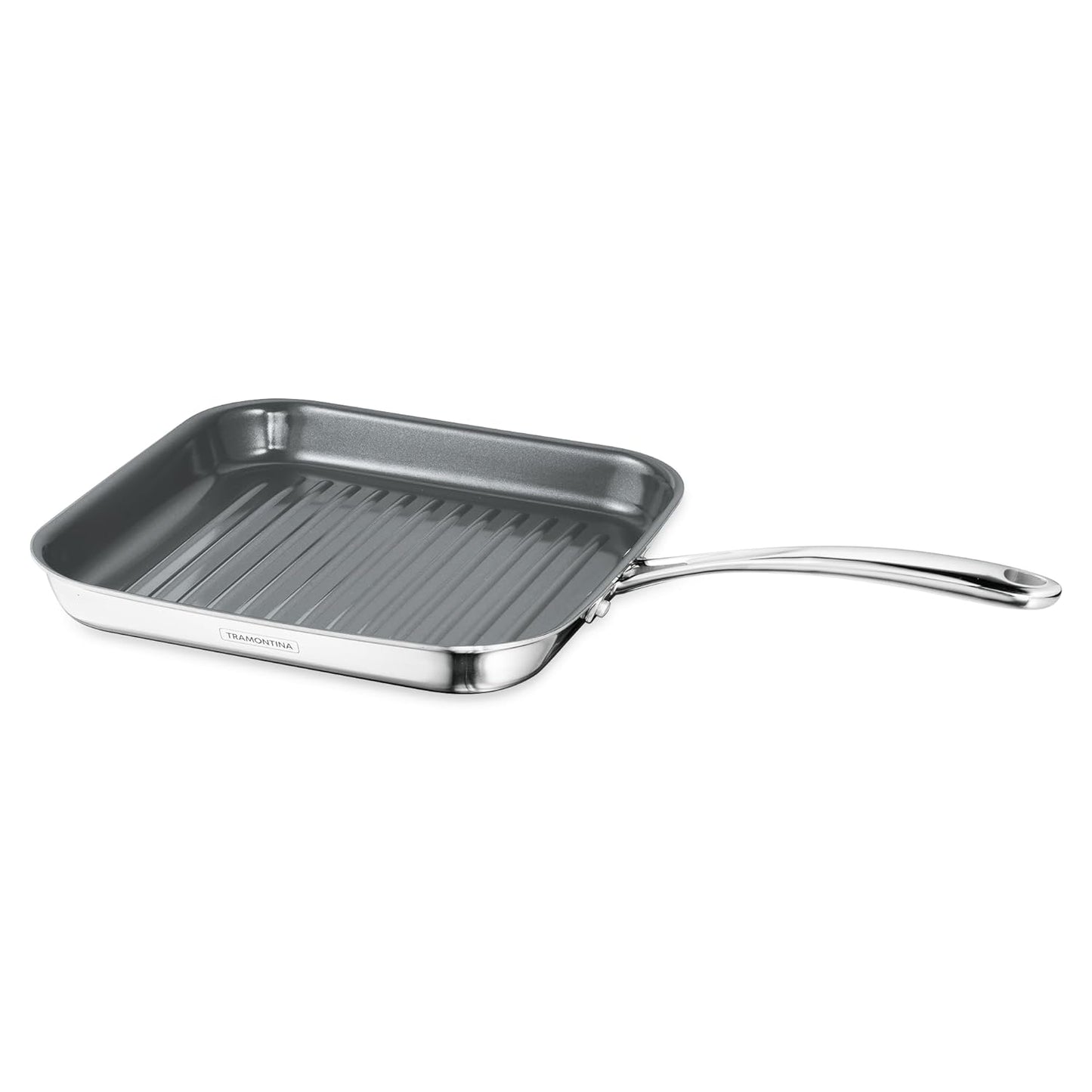 Tramontina FUSAO EX+ 26cm Triply Stainless Steel Ceramic Coated Grill Pan