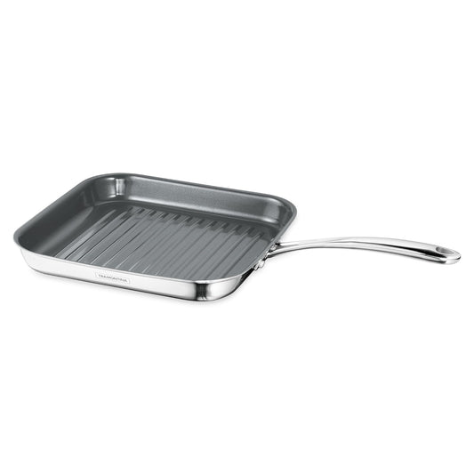 Tramontina FUSAO EX+ 26cm Triply Stainless Steel Ceramic Coated Grill Pan
