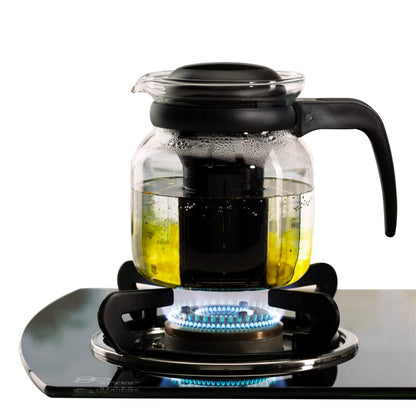 Borosil - Carafe Flame Proof Glass Kettle with Infuser, 1L
