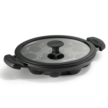 TRAMONTINA Titanex 20 cm Pre-Seasoned Cast Iron Paniyaram  Appe Pan – 7 Pits