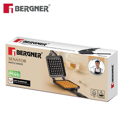 Bergner  Senator Waffle Maker for Crispy Waffle at Home - Gas Stove Compatible