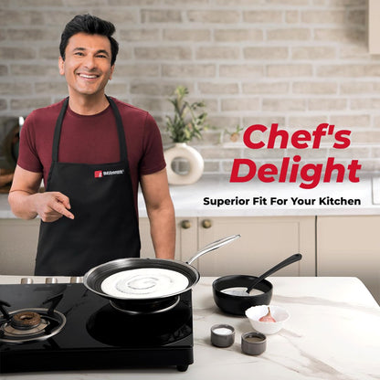 Bergner Hitech Prism TriPly Stainless Steel 30 cm Tawa, Non Stick Tawa for Roti/Dosa/Chapati, Induction Bottom and Gas Ready