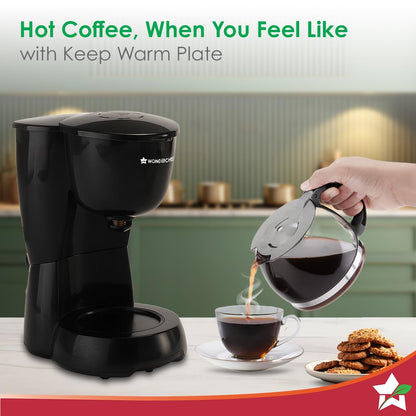 Wonderchef Veneto Brew Coffee Machine, 550W Black
