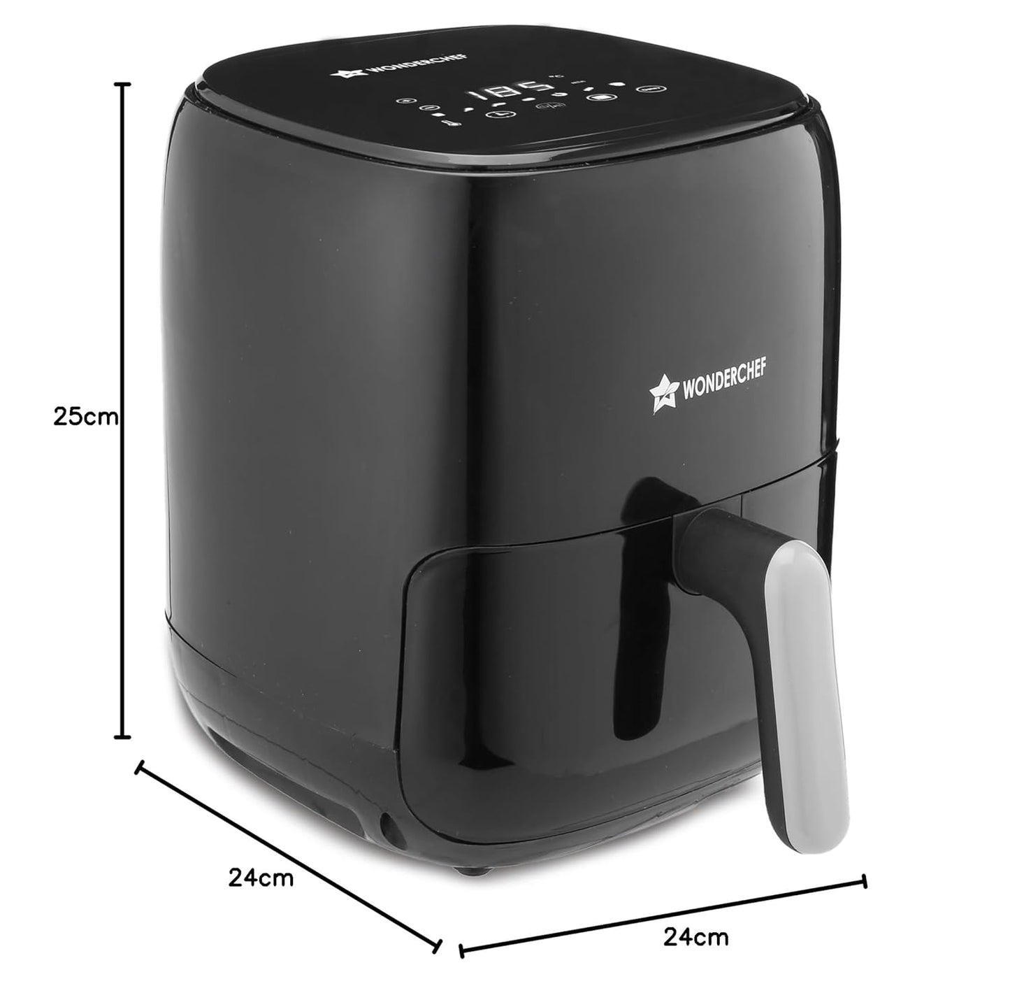 Wonderchef Neo Digital Air Fryer | 1000W, 2 Litres