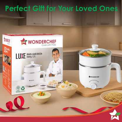 Wonderchef Luxe Multi Cook Kettle 1.2 L 600W