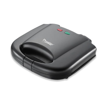 Prestige PGMFB 800 Watt Grill Sandwich Toaster with Fixed Grill Plates, Black