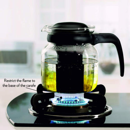 Borosil - Carafe Flame Proof Glass Kettle with Infuser, 1L