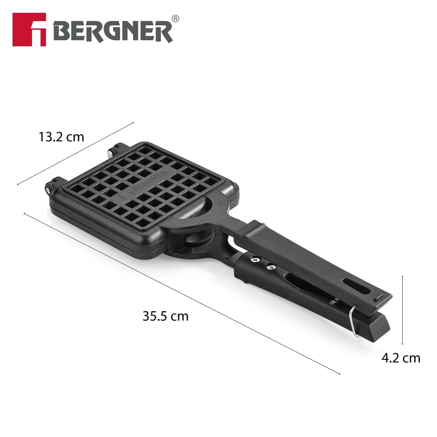 Bergner  Senator Waffle Maker for Crispy Waffle at Home - Gas Stove Compatible