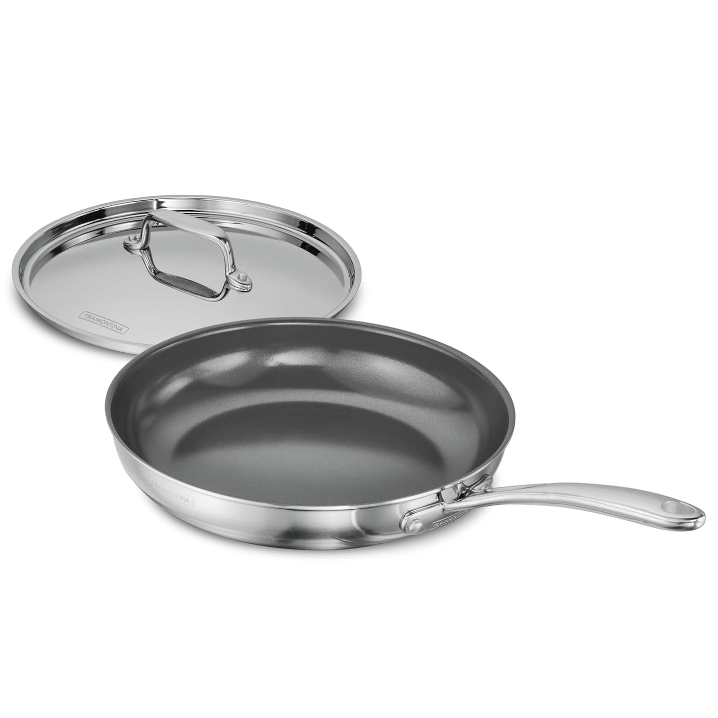 TRAMONTINA Fusao Healthy Triply Ceramic 20Cm Frypan Ex+ with Ss 304 Lid