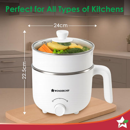 Wonderchef Luxe Multi Cook Kettle 1.2 L 600W