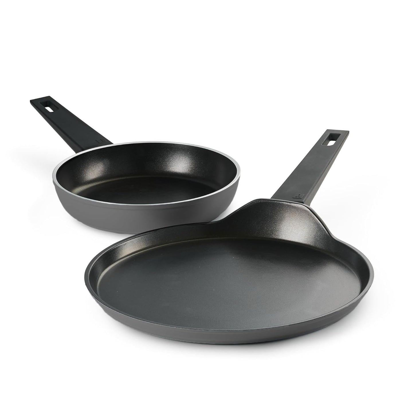 TRAMONTINA Chroma Cookware Set of 2 - Fry Pan 20 cm & Dosa Tawa 28 cm Ceramic
