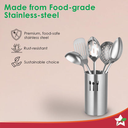 Wonderchef Venice 6 Pcs. Stainless-steel Kitchen Tools with Organiser Set,