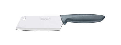 Tramontina Plenus 5-Inch Cleaver Knife – Stainless Steel Blade with Gray Polypropylene Handle, Dishwasher Safe, Ideal for Meat and Bone Cutting
